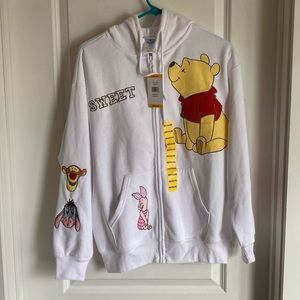 NWT Winnie the Pooh zip up sweatshirt